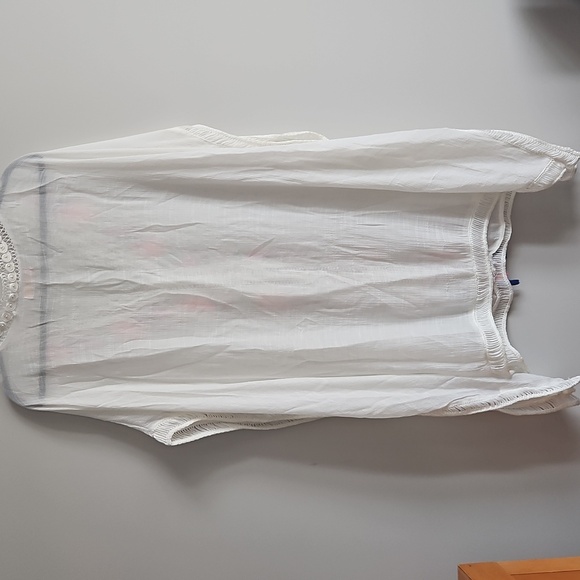 2/$20 Finovas - White with Colorful Tassels Swimsuit CoverUp - Picture 6 of 6